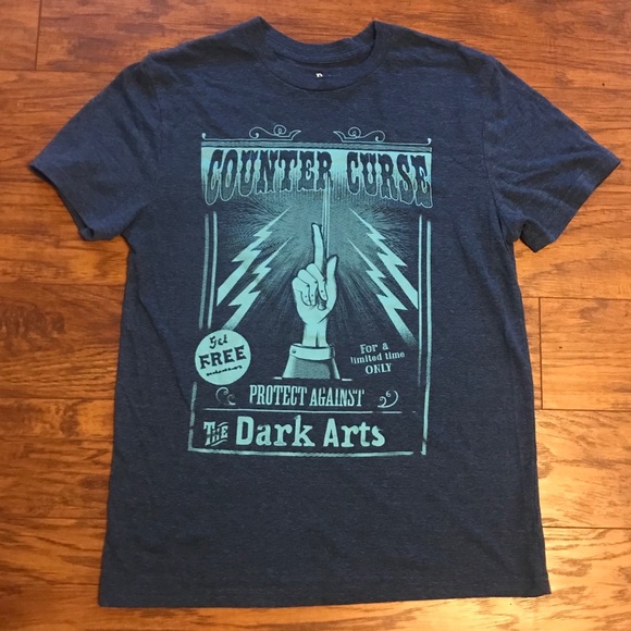 Tops - Blue Harry Potter Counter Curse T-Shirt Tops - Blue Harry Potter Counter Curse T-Shirt